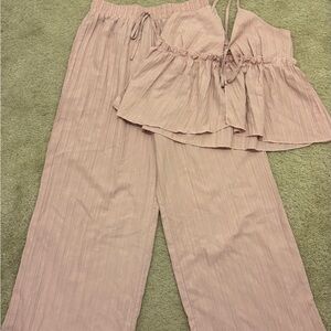 SHEIN Pink Two-Piece Set